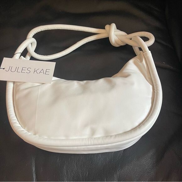 Jules Kae Luna Rope Hobo bag purse in White NWT - Picture 6 of 11